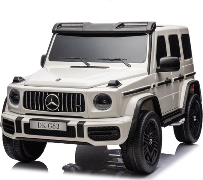 Електричен автомобил за деца Mercedes Benz G63 AMG Strong XXL, 12V, 2 седишта, бел
