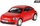 Makina lodër Daffi RMZ 5 VW New Beetle, holografike, e kuqe