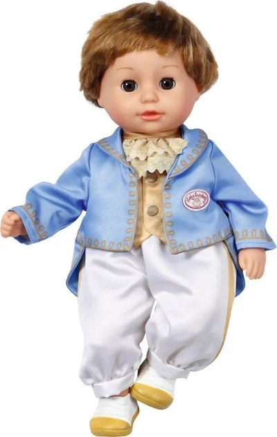 Kukull Baby Annabell Little Sweet Prince, 36cm, rrobë princi blu