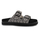 Sandale D.FRANKLIN Nordic Sandal Buckle Zebra, me platformë, të zeza me print zebra