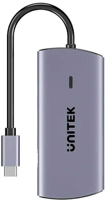 Hub USB C Unitek D1113CGY01, 6 në 1, HDMI 4K, gri space