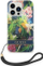 Mbulesë telefoni Guess Flower Strap për iPhone 14 Pro 6.1", hardcase, blu
