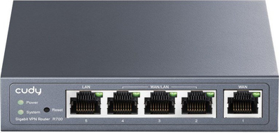 Ruter Cudy R700, Gigabit Multi WAN, VPN, gri