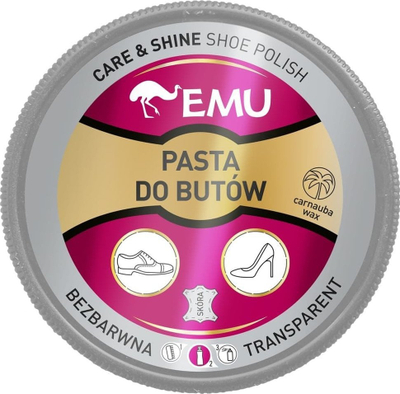 Паста за чевли Emu безбојна, 50 ml, без боја