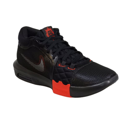 Atlete basketbolli Nike LeBron Witness 8 me Air, të zeza me të kuqe e të bardha