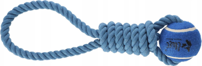 Lodër për qen Dingo DINGO Ball Fresh, top me dorezë 6.5x41cm, blu
