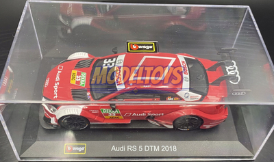Maket makine BBurago Audi RS 5 DTM, shkalla 1:32, metal, shumëngjyrësh