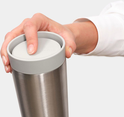 Gotë termusi Brabantia Make &amp; Take, 0.36L, çelik inox, gri