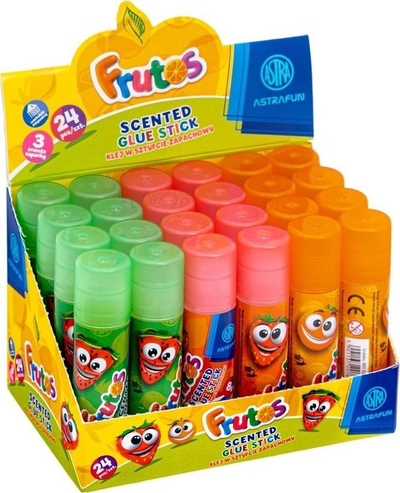 Ngjitës shkop Astra Colla Stick Frutos, 8g, set 24 copë, me aromë frutash