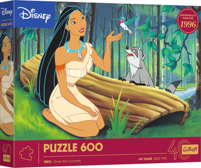 Puzzle Trefl Pocahontas 40 vjetori, 600 copa, shumëngjyrësh