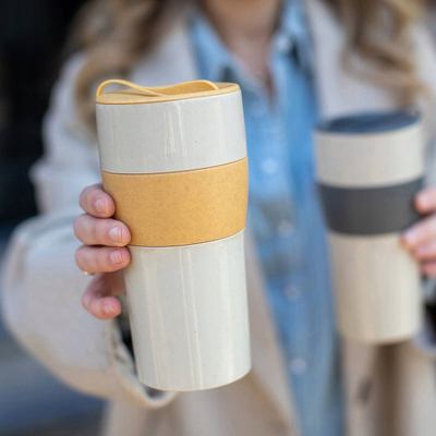 Termus Kozioł Aroma to Go XL, 0.7L, plastik pa BPA, i verdhë