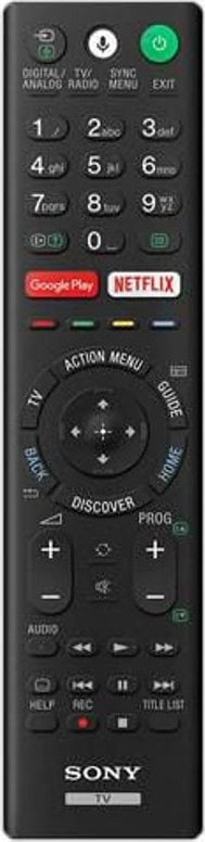 Telekomandë Sony RMF TX220E, 214 x 60 x 20 mm, 90 g, e zezë