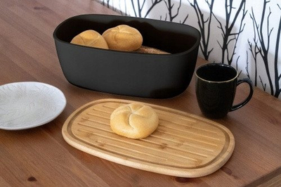 Kuti buke Brunbeste, bambu, 37x22x15 cm, e zezë