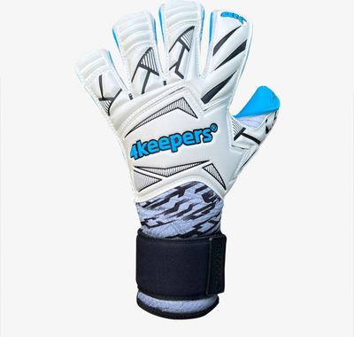 Doreza portieri 4keepers Force V.2.25 RF 2G M S961193, shkumë e veçantë, Velcro, bardh e blu