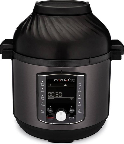 Multicooker Instant Pot ProCrisp, 8L, tenxhere presioni dhe fritezë ajri, i zi