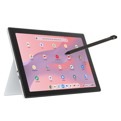 Chromebook ASUS CL3, 10.5" WUXGA me prekje, MediaTek Kompanio 520, 8GB RAM, 128GB, argjendtë