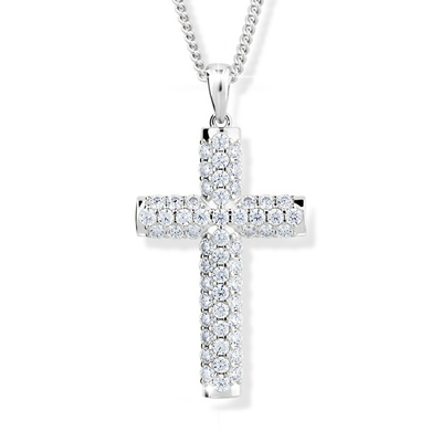 Qafore për femra Modesi Cross M00141, e argjendtë
