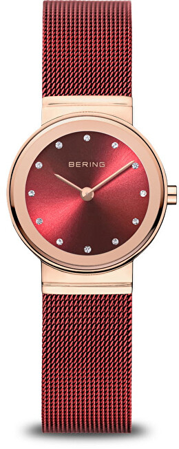Orë dore për femra Bering Classic 10126-363, e kuqe