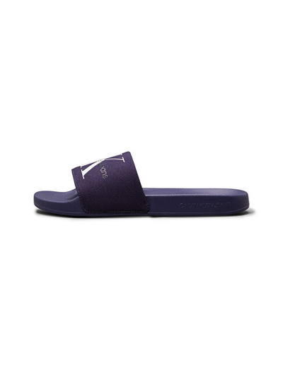 Papuçe për meshkuj Calvin Klein Monogram, të kaltra
