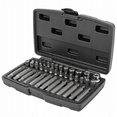 Set bitash Forcekraft FK-4401NEW, 40 copë, Hex Torx Spline, në kuti plastike