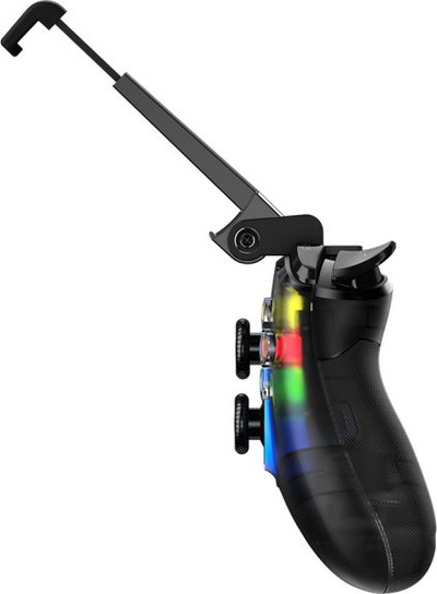Безжичен гејмпад GameSir T4 Pro, мултиплатформски, LED RGB, проѕирен