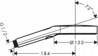 Dush dore Hansgrohe Rainfinity 130 3jet, 130mm, 3 rryma, i zi mat