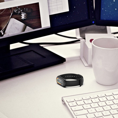 Rrip për Xiaomi Smart Band 8 / 9 NFC Tech-Protect IconBand, TPU, i zi