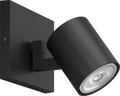 Llambë tavanore Philips Runner Single Spot, GU10, 20W, e zezë