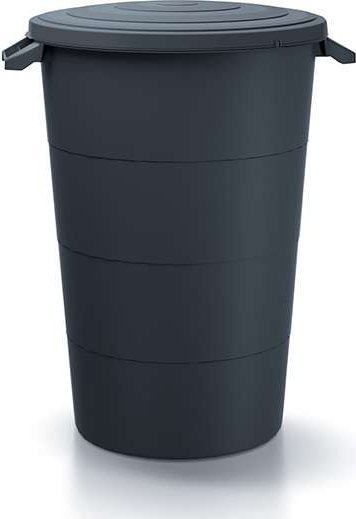 Kosh plehrash plastike Prosperplast SMOOTH, 120L, me doreza, ngjyrë antracit