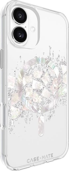 Mbështjellës telefoni Case-Mate Touch of Pearl MagSafe, për iPhone 16 Plus, i tejdukshëm, me shkëlqim