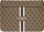 Mbështjellës laptopi Guess 4G Printed Stripes, 16\", lëkurë sintetike, kafe