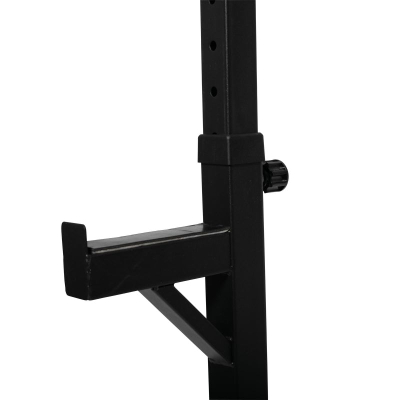 Stojc për squat VirtuFit Adjustable Squat Rack, i rregullueshëm, metalik, i zi