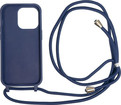 Këllëf telefoni Mobile Origin Lanyard, për iPhone 14 Pro, me rrip, blu