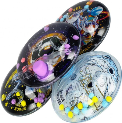 Lojë me ujë dore Space Round, 10 cm, shumëngjyrëshe
