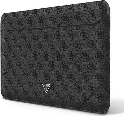 Futrollë laptopi Guess Sleeve GUCS14P4TK, 13–14", lëkurë ekologjike, e zezë