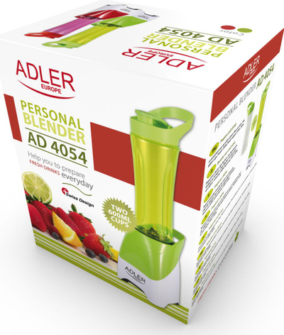Mikser tavoline Adler AD 4054G, 250W, 2x 0.6L, jeshile e bardhë