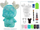 Set mozaik me diamant Art Set Little Deer, për kalamaj 6+, shumëngjyrësh