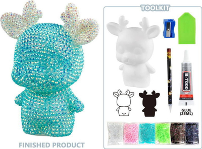 Set mozaik me diamant Art Set Little Deer, për kalamaj 6+, shumëngjyrësh