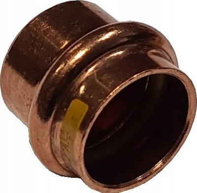 Кримп бакарен капак за гас, за бакарна цевка 22mm, пакување 10 парчиња