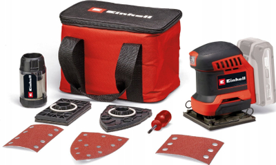 Brushe orbitale pa kabllo Einhell TE OS 18/113 3X, 18V, Power X Change, e kuqe