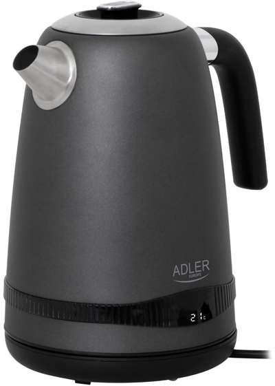 Çajnik elektrik Adler AD 1295, 1.7L, çelik inox, gri satin
