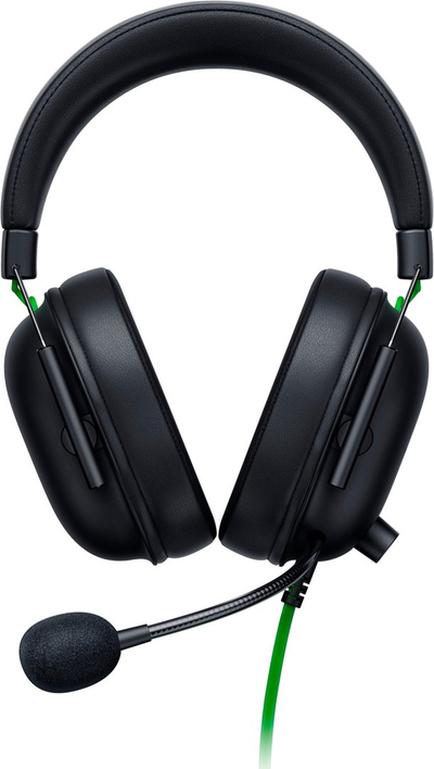 Гејминг слушалки Razer Blackshark V2 X, со кабел, за PlayStation, црни