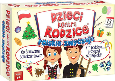 Lojë shoqërore Trefl Children Versus Parents Polish Customs, familjare, edukative, shumëngjyrëshe