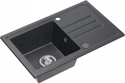 Lavaman kuzhine QUADRON BEN 111, granit, 70x44x17.5 cm, me rubinet MAGGIE, i zi