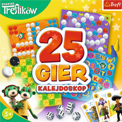 Loja tavoline Trefl 25 Games The Treflik Family, set me 25 lojëra, për kalamaj