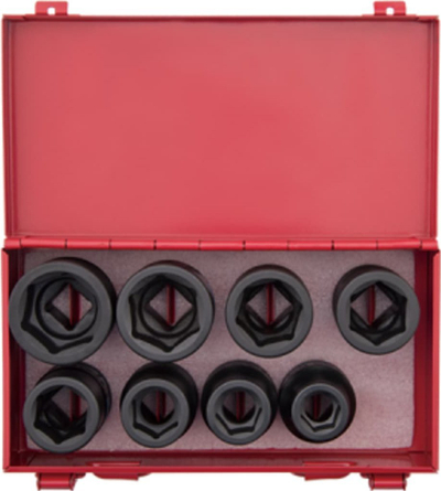 Set çelësa goditës King Tony, 8 copë, 3/4" deri 1-1/2", në kuti metalike