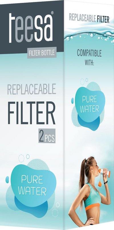 Filter uji Teesa Pure Water, kartrixh zëvendsues, set me 2 copë
