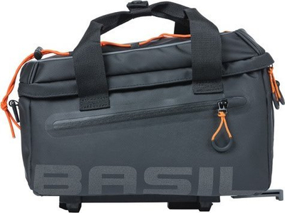 Çantë shpine biçiklete Basil Miles MIK, 7L, që s’e kap uji, e zezë