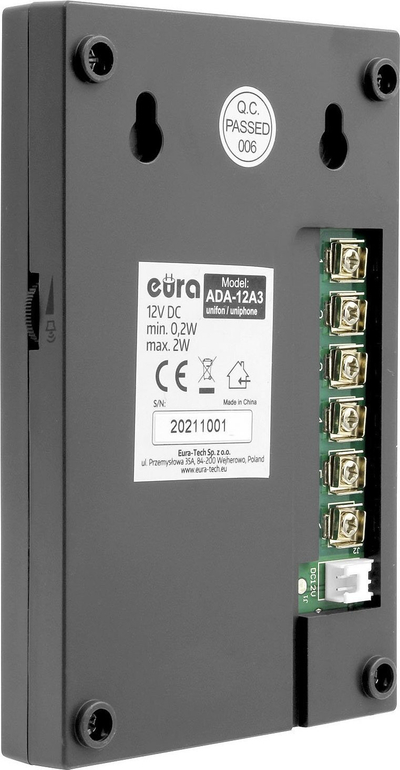 Interfon Eura Difesa, set 1 familje, 2 receptorë, i bardhë