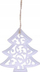 Varëse dekorative MFP Christmas Tree, metal, 9cm, e bardhë
